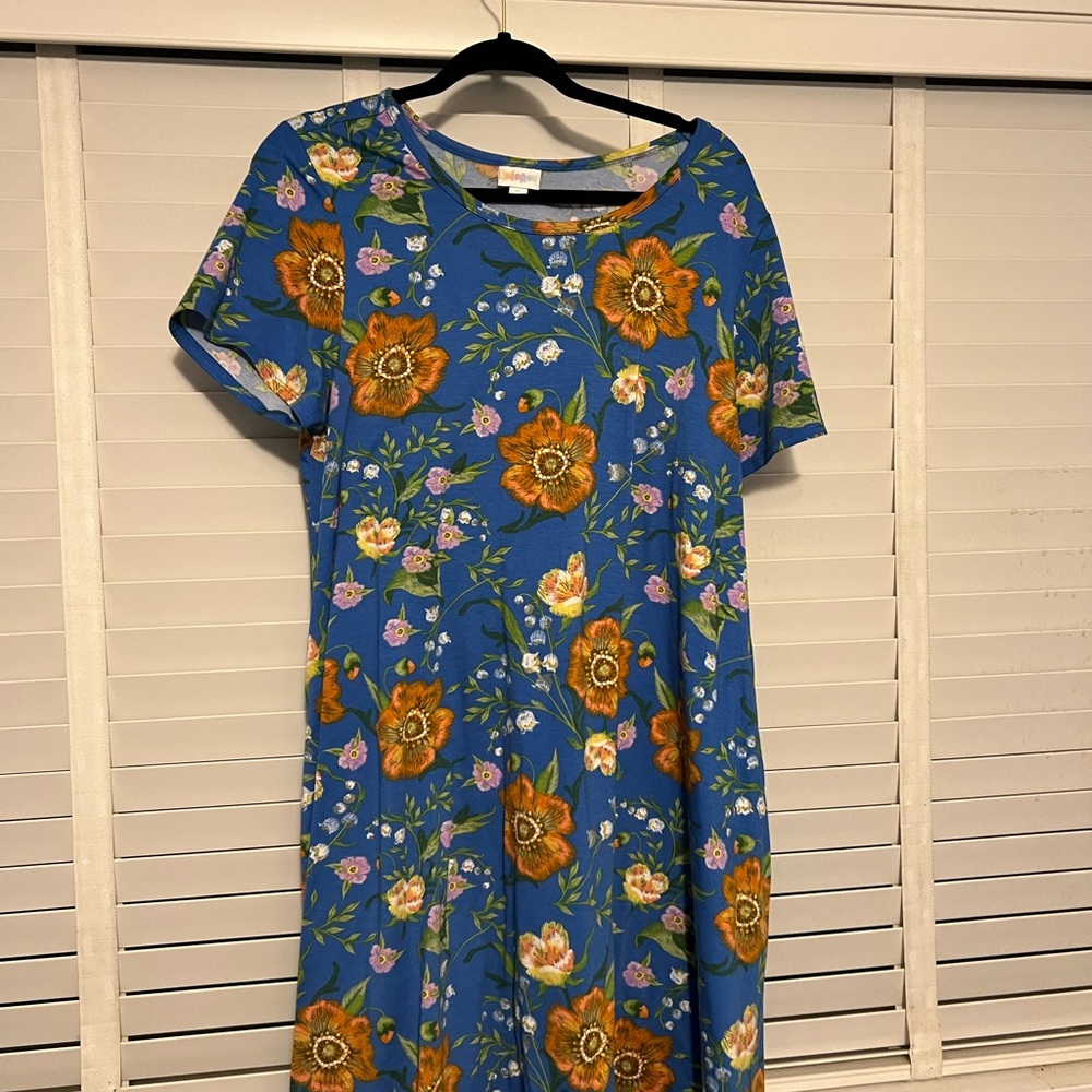 Floral Blue Dress